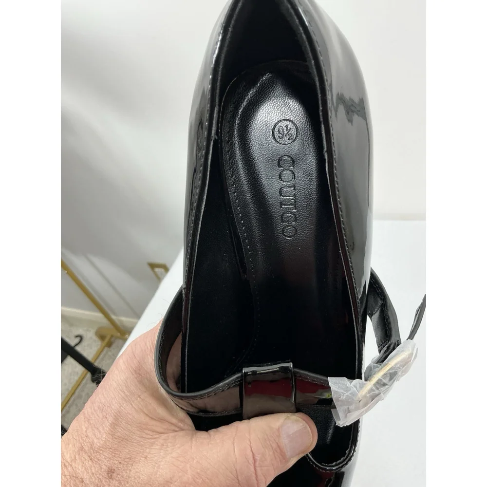 Womans Pb3 NWOT Coutgo Platform Mary Jane Pumps 9.5 Black Strap Buckle Close - Picture 7 of 9